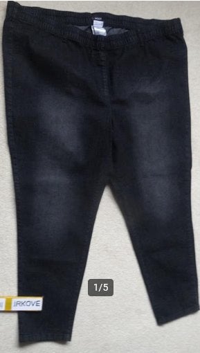 ZWARTE DAMES COMFORT JEANS * Maat 52 K *, Kleding | Dames, Grote Maten, Verzenden, Zwart, Nieuw, Mia Moda