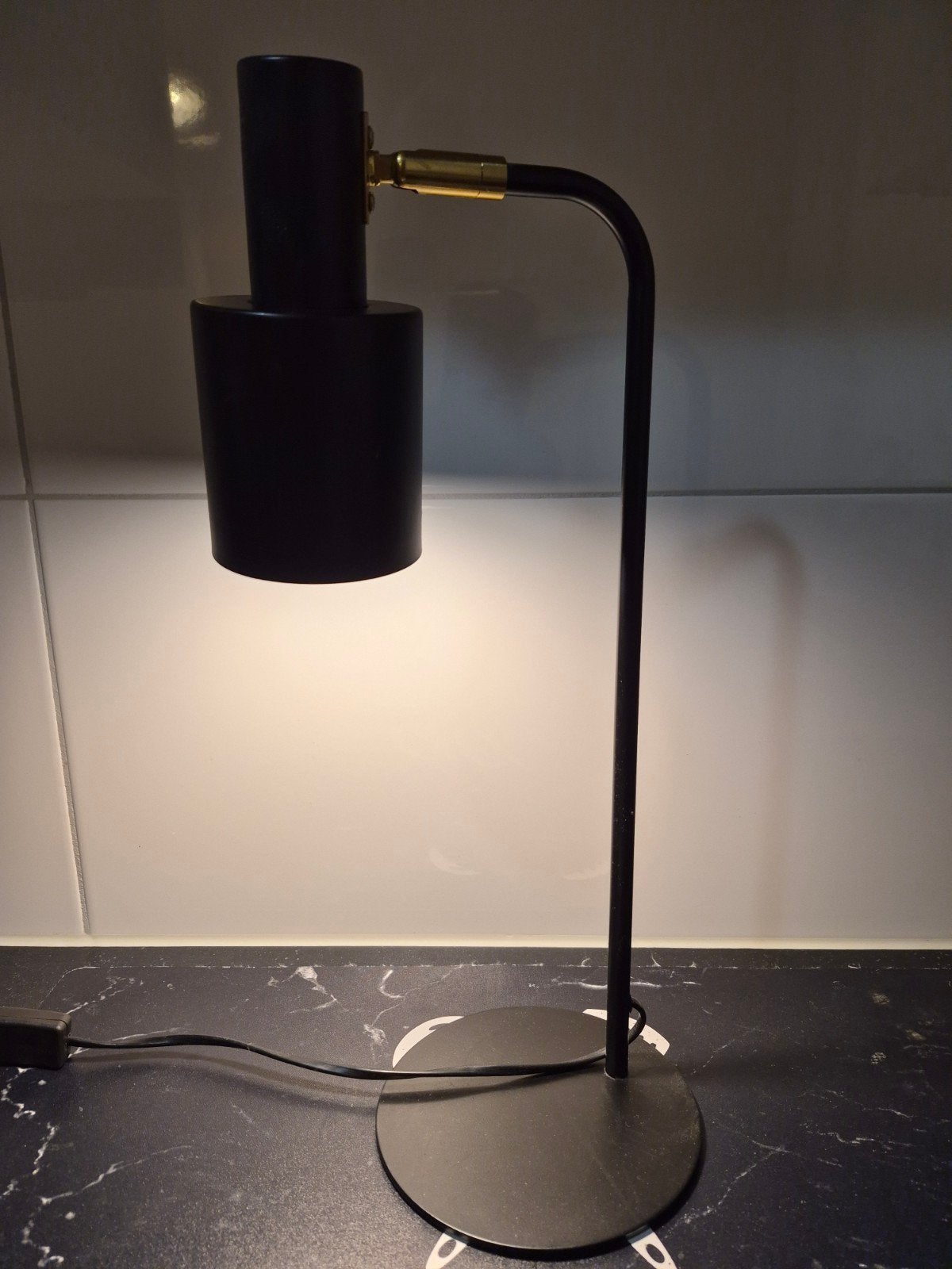 Karwei tafellamp Nordin. Zwart., Zwart, Ophalen of Verzenden, Bureaulamp