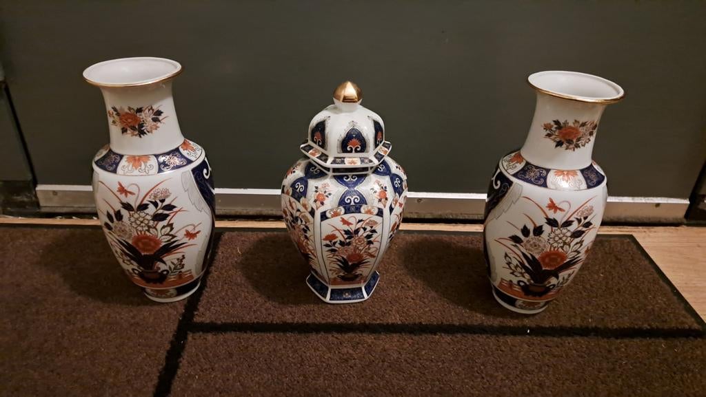 Japans Imari porseleinen vazen, Ophalen of Verzenden