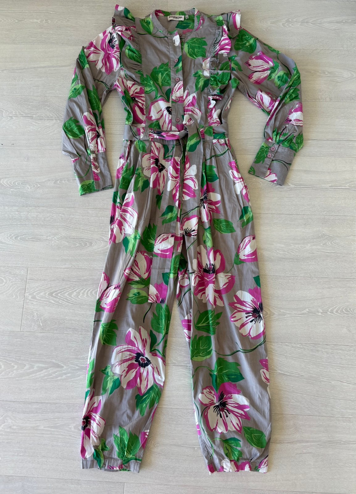 Essentiel Antwerp Jumpsuit print 38, Ophalen of Verzenden, Zo goed als nieuw, Maat 38/40 (M), Grijs