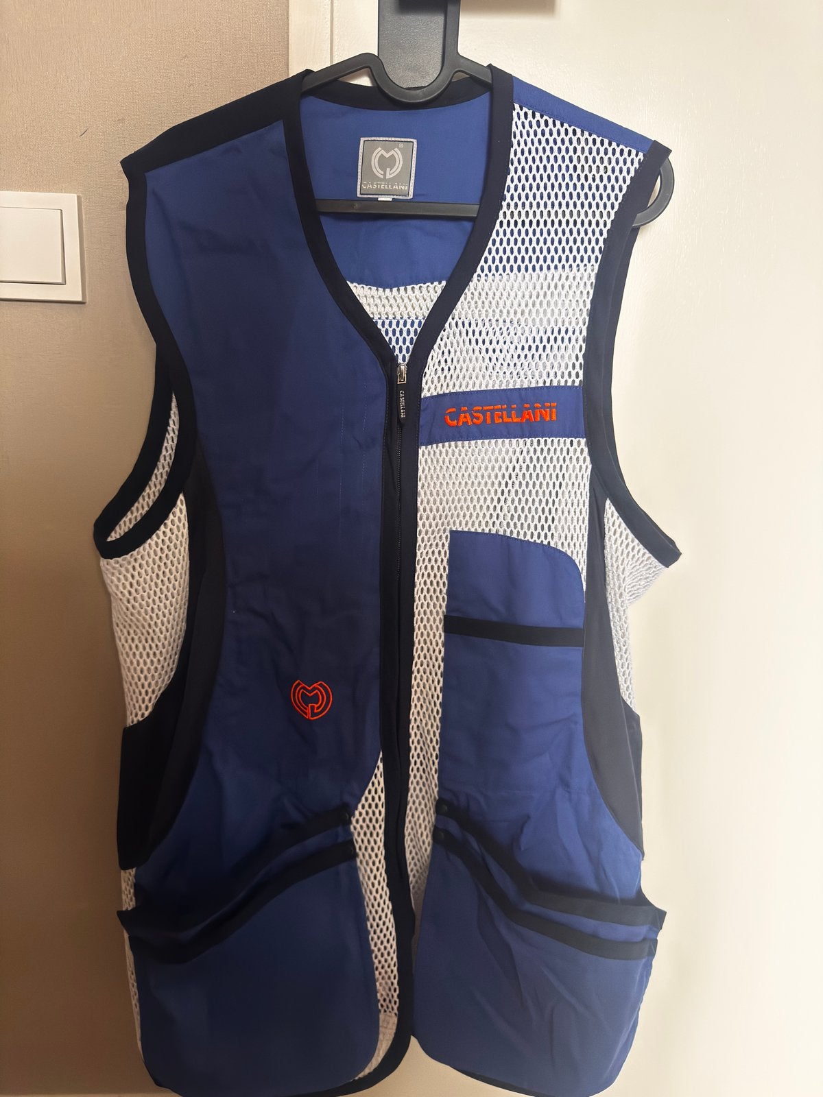 Castellani Schietvest - Blauw/Wit, Ophalen of Verzenden, Zo goed als nieuw