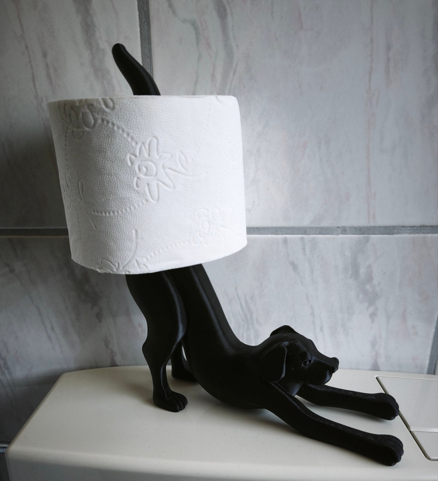 Grappige hond wc-rol houder, Ophalen of Verzenden, Zo goed als nieuw, Kunststof
