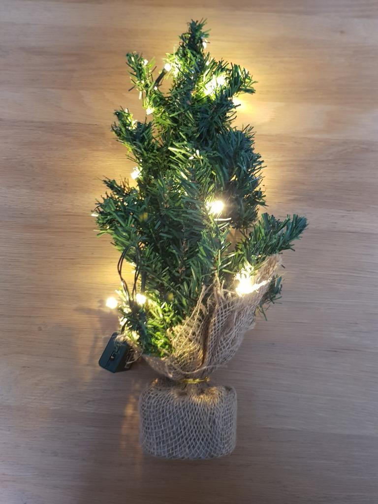 Mini Kerstboom met Lichtjes 45 cm, Diversen, Kerst, Ophalen