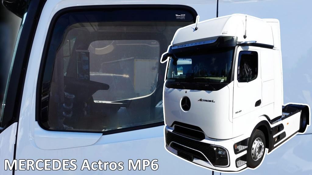 Zijwindschermen mercedes Atros Atego Arocs e.a. licht getint, Auto diversen, Tuning en Styling, Ophalen of Verzenden