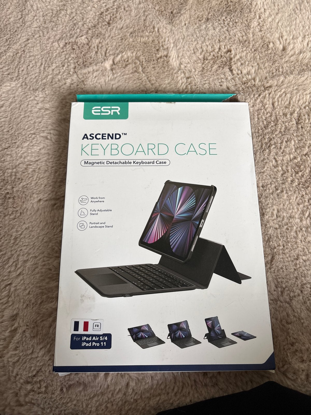 ESR Ascend Keyboard Case voor iPad Air 4/5 & iPad Pro 11, Ophalen of Verzenden, Draadloos, Zo goed als nieuw
