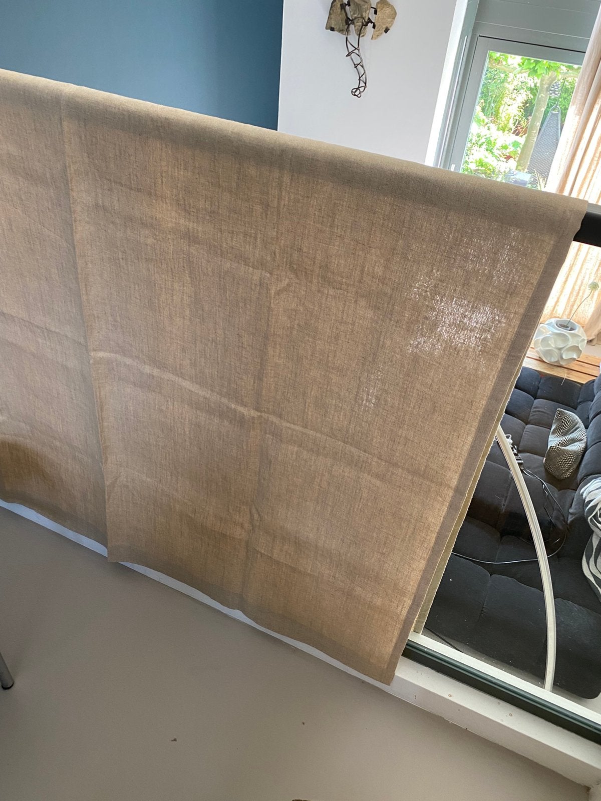 Gordijnen IKEA linnen, Huis en Inrichting, Stoffering | Gordijnen en Lamellen, Ophalen of Verzenden, Zo goed als nieuw, 100 tot 150 cm