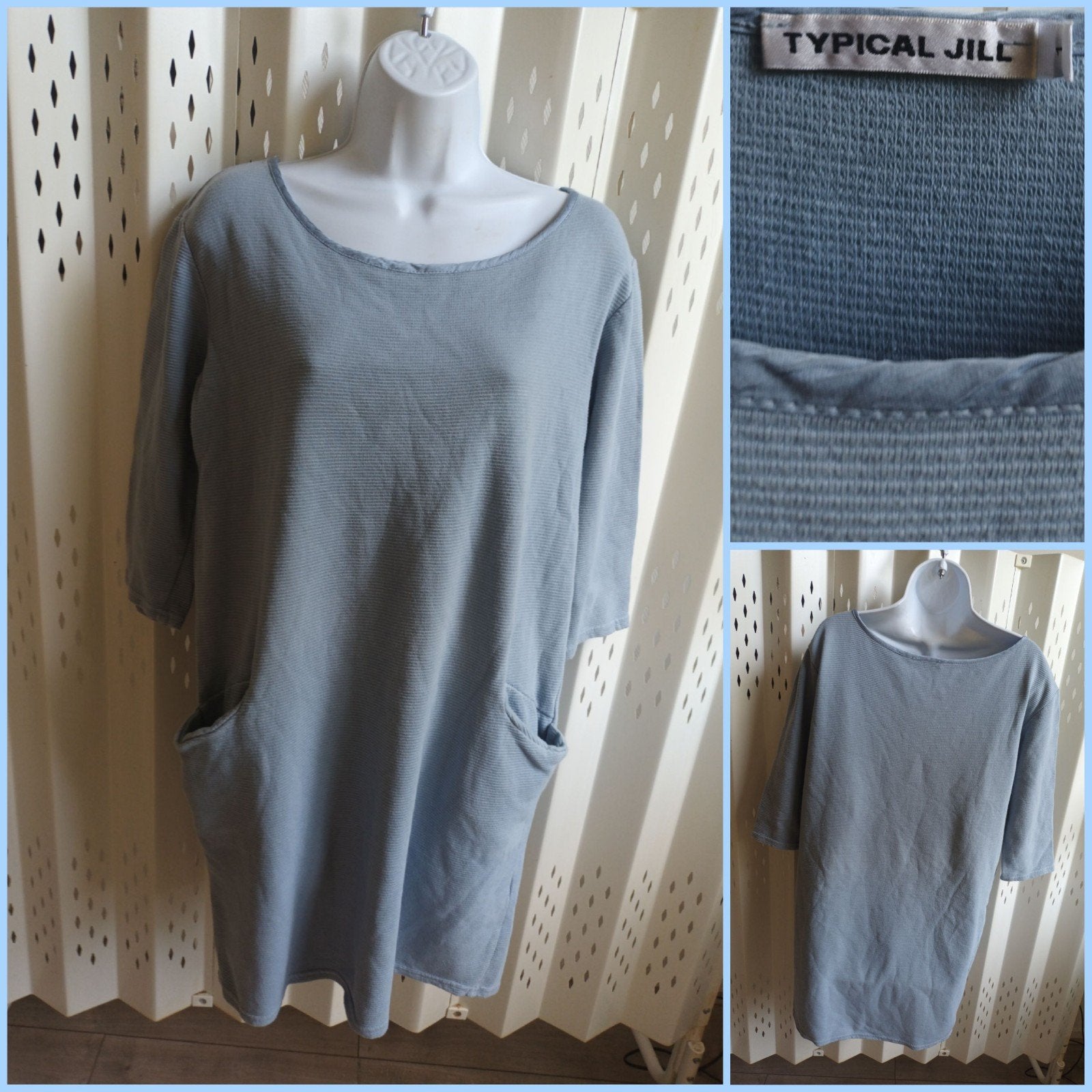 Typical Jill Lichtblauw Jurkje Maat M, Kleding | Dames, Maat 38/40 (M), Blauw, Ophalen of Verzenden, Typical Jill