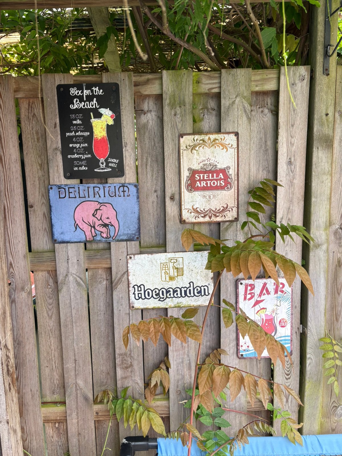 Verschillende drank-/bier bordjes, Ophalen, Gebruikt