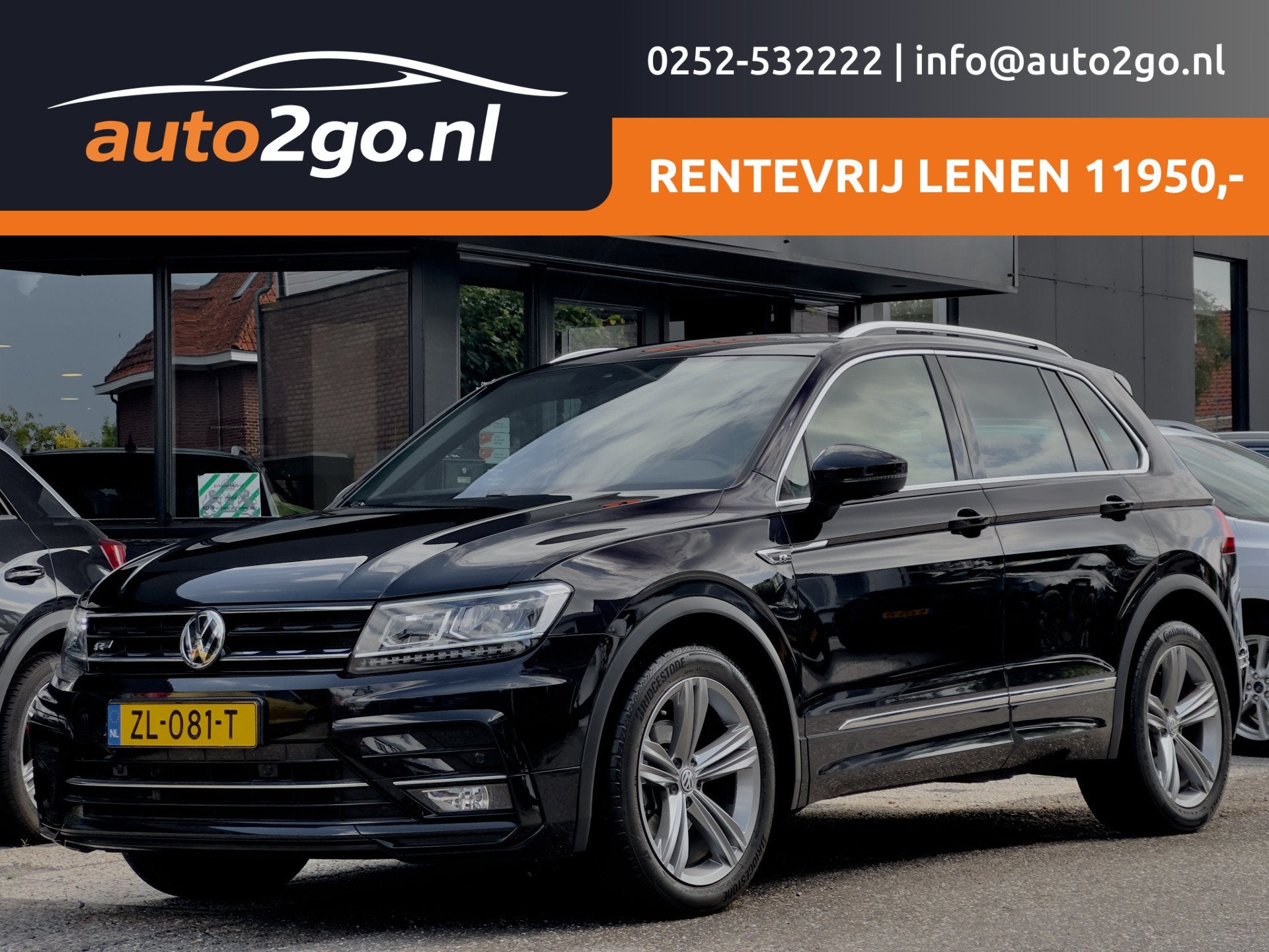 Volkswagen Tiguan 1.5 TSI AUT7 2X R-LINE DESIGNO-INT NAVI DI, Auto's, Gebruikt, Euro 6, 150 pk, Alcantara