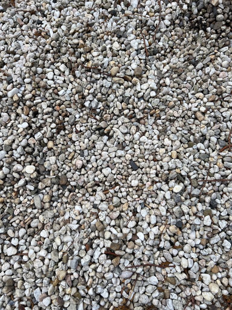 Decoratief grind voor tuin en landschapsarchitectuur, Ophalen, Zo goed als nieuw, Grijs, Grind