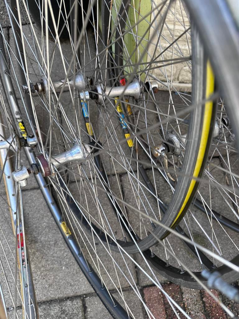 Vintage racfiets voorwielen campagnolo, Ophalen of Verzenden