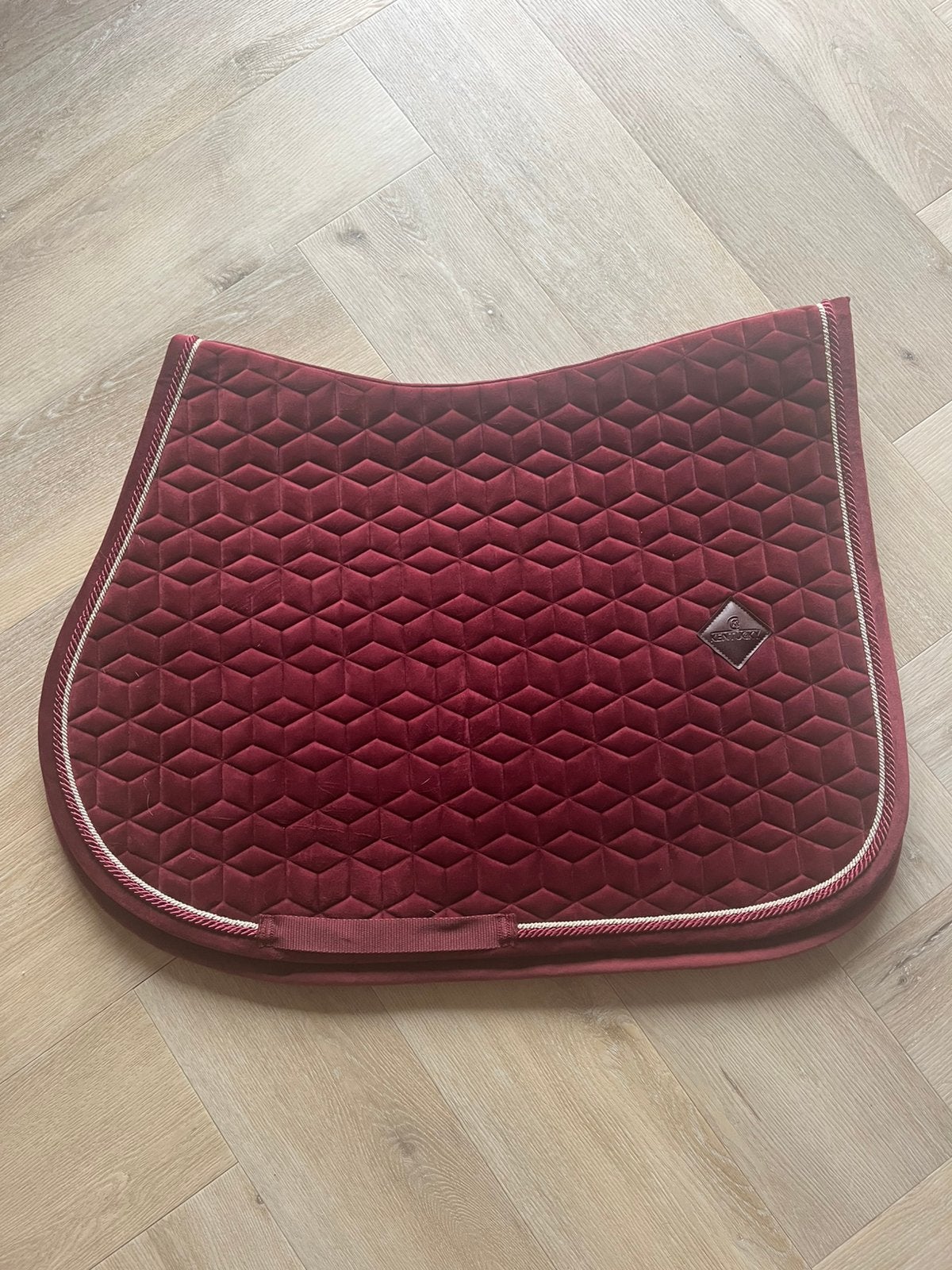 Bordeaux springdekje Kentucky, Full (L), Fluweel, Rood, Ophalen of Verzenden