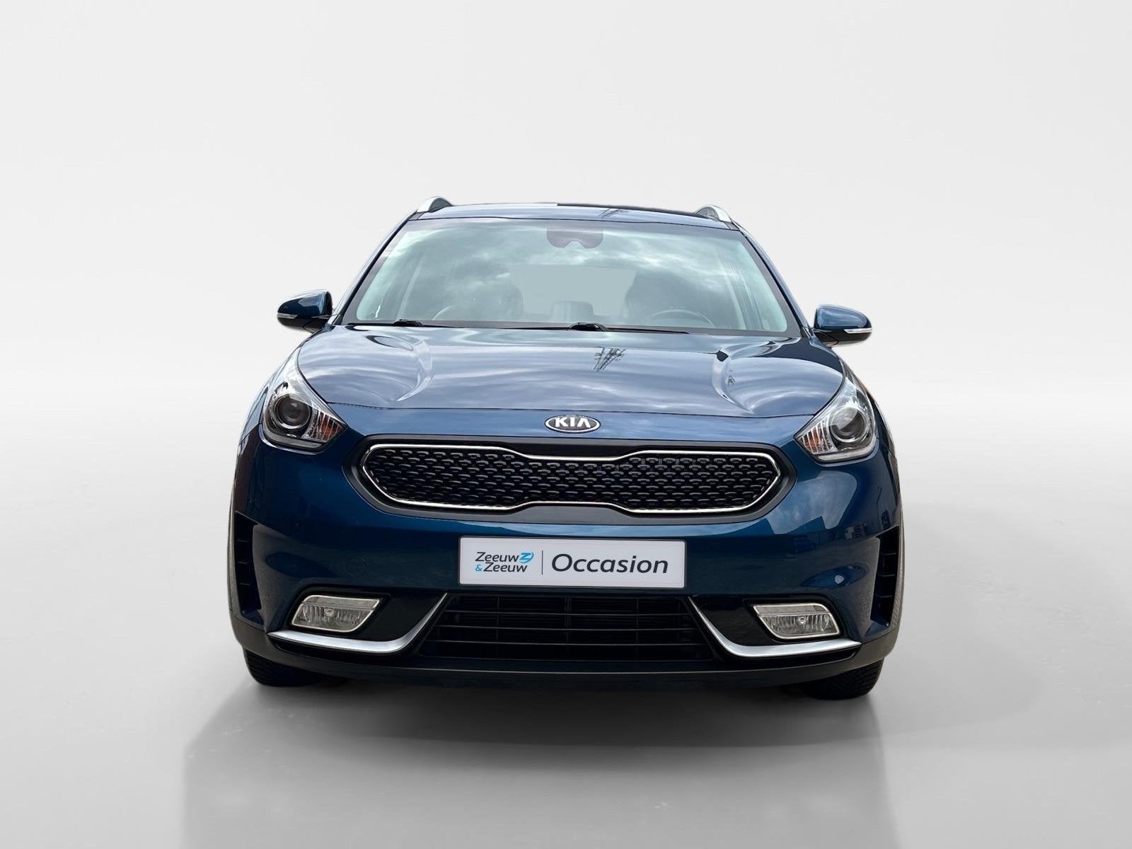 Kia Niro 1.6 GDi Hybrid DynamicLine | Trekhaak Vast + 13-Pol, Auto's, 12 maanden, Gebruikt, Euro 6, Blauw
