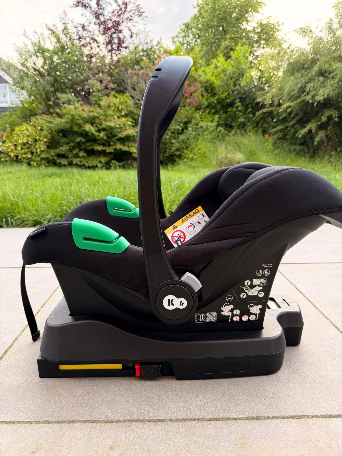 Kiddy autostoel met Isofix base - Zwart, Gebruikt, Zijbescherming, Isofix, 0 t/m 13 kg