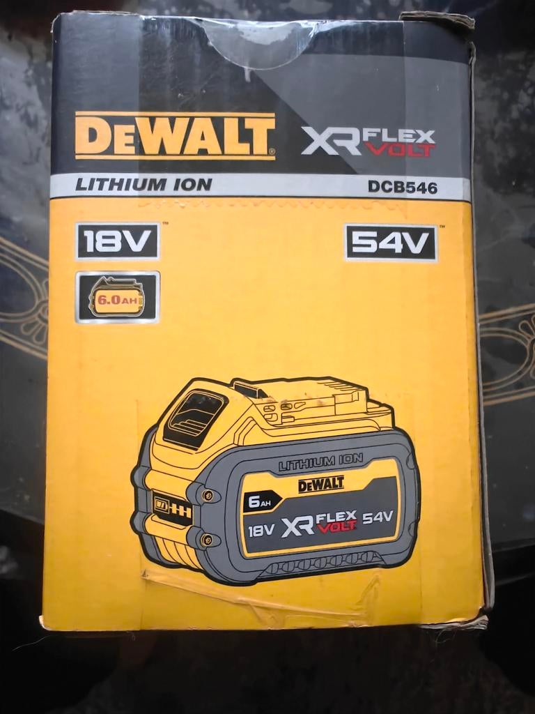 DeWALT DCB546 Accu 6.0Ah 54V 18V XR FlexVolt, Ophalen of Verzenden, Nieuw
