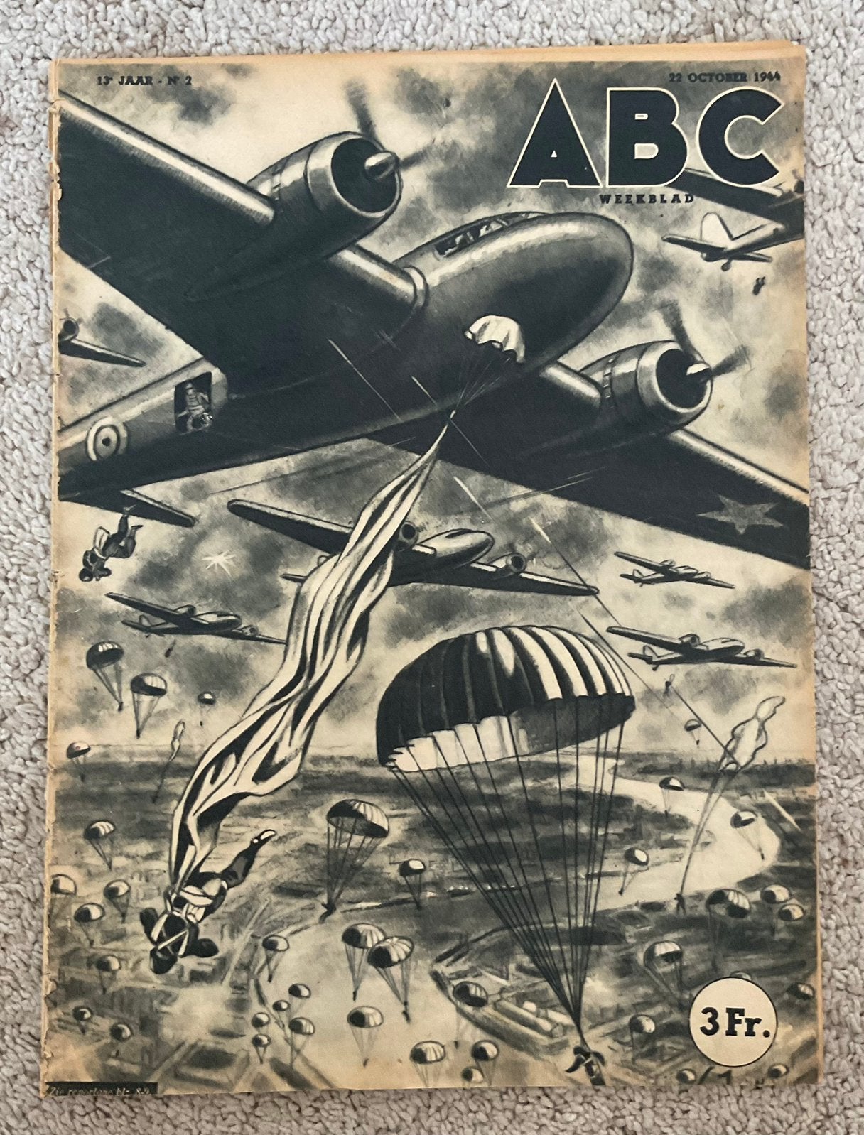 Edgar P Jacobs - ABC -1944, Eén stripboek, Ophalen of Verzenden, Gelezen
