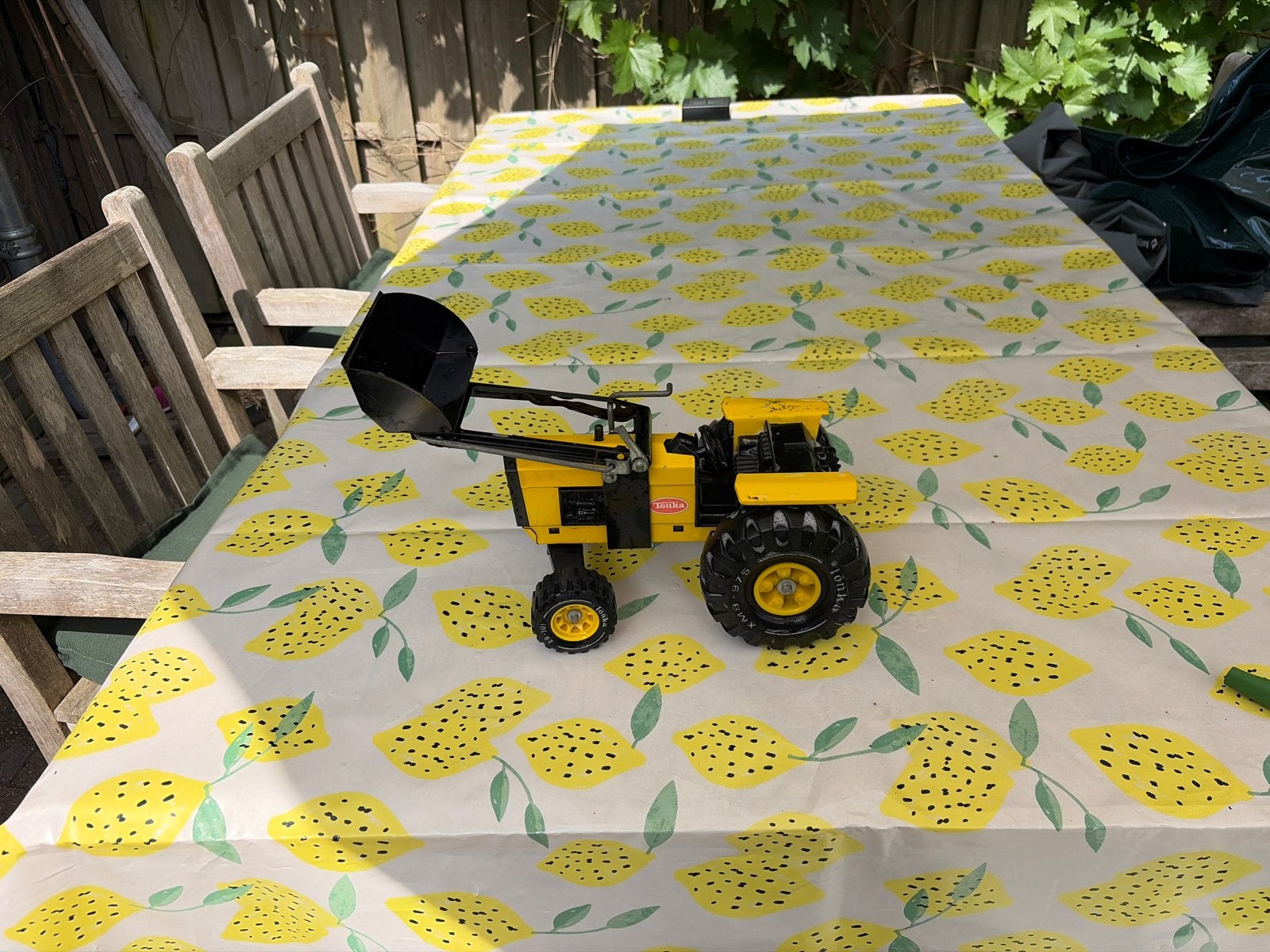 Tonka Tractor met Voorlader - Vintage Speelgoed, Ophalen of Verzenden, Gebruikt