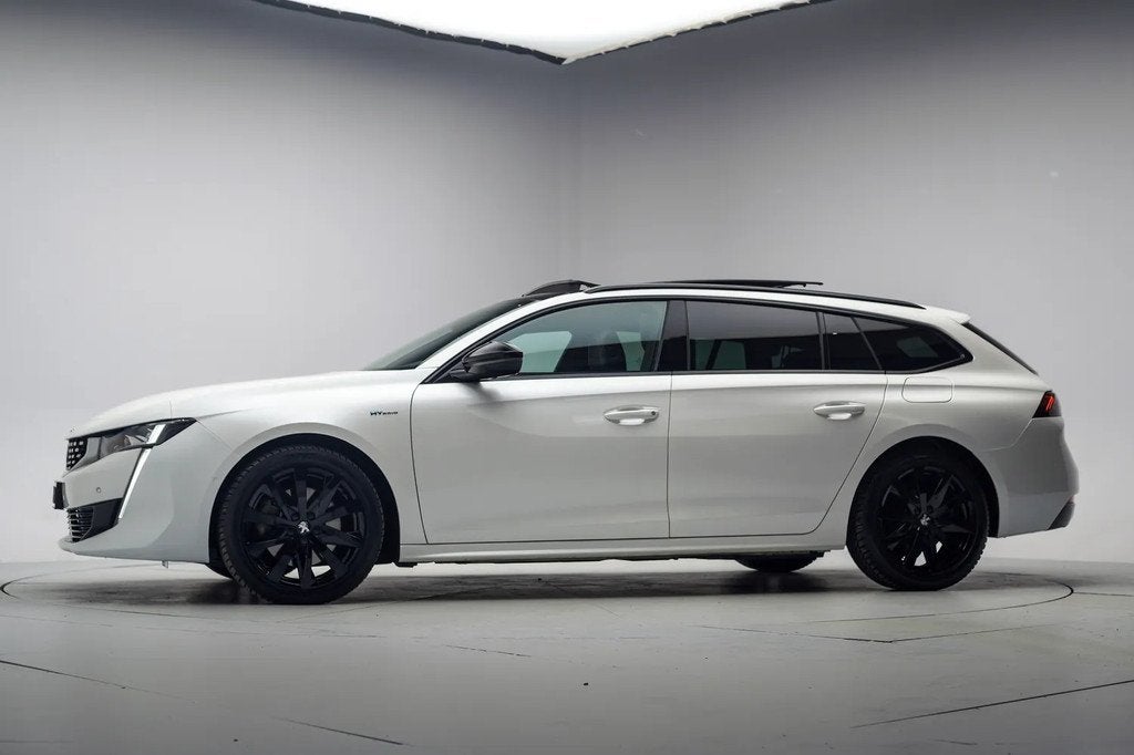 Peugeot 508 SW 1.6 HYbrid 225 GT Line [ LED Panorama Stoelve, Auto's, Peugeot, 745 kg, 4 cilinders, Wit, Hybride Elektrisch/Benzine