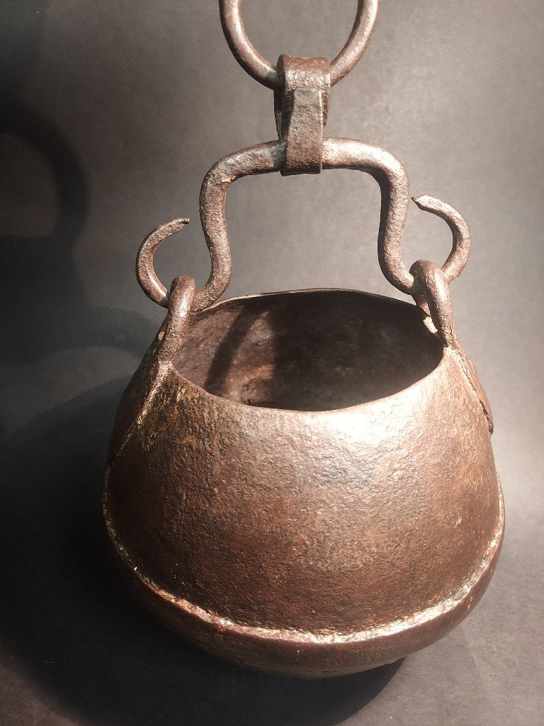 Japanese heavy cast iron cooking pot, Antiek en Kunst, Ophalen of Verzenden