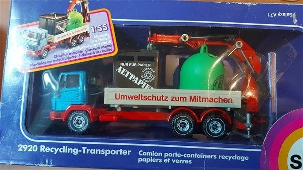 Siku 2920 Mercedes Recycling - Duitse versie - 2, Ophalen of Verzenden, Zo goed als nieuw, Bus of Vrachtwagen, SIKU