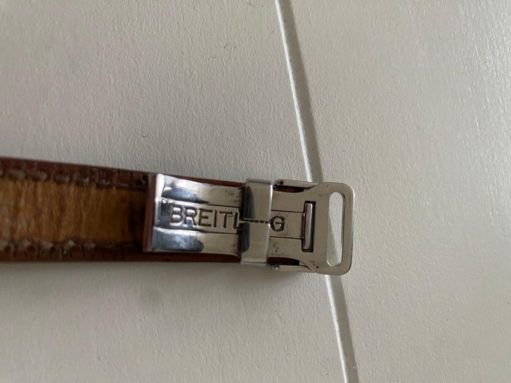Origineel Breitling vouwsluiting 14mm Staal, Ophalen of Verzenden, Zo goed als nieuw, Staal, Breitling