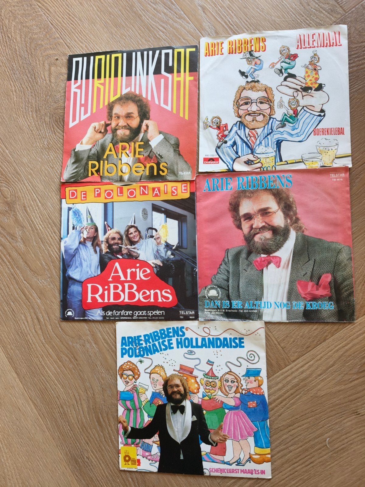 Arie Ribbens - 5 Singles Collectie (Pop, Nederlandstalig), Cd's en Dvd's, LP, Gebruikt, 7 inch, Ophalen of Verzenden