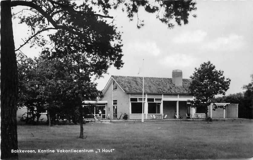 377-428-021 Bakkeveen  kantine Vakantiecentrum t Hout, Verzenden, Voor 1920, Friesland