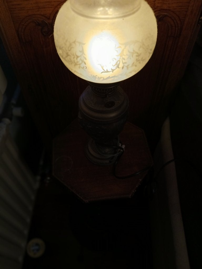 Tinnen lamp, Ophalen of Verzenden