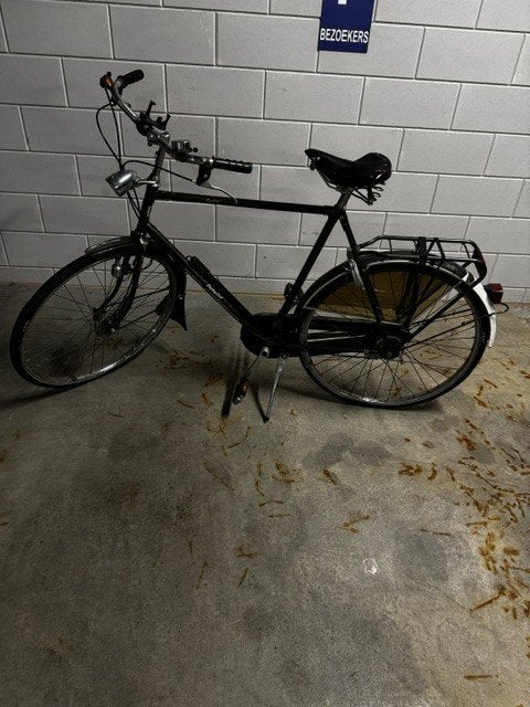 Batavus groene herenfiets, Gebruikt, Velgrem, Versnellingen, Ophalen