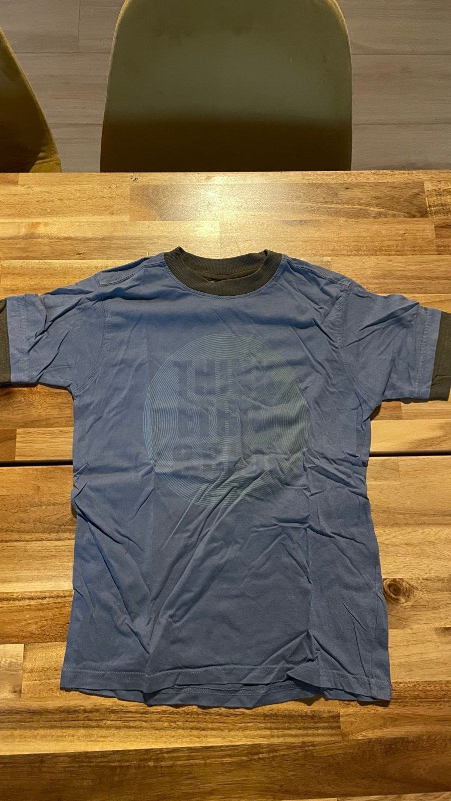 DPam T-shirt blauw met print - Maat 10 jaar, Kinderen en Baby's, Ophalen of Verzenden, Gebruikt, Jongen, Shirt of Longsleeve