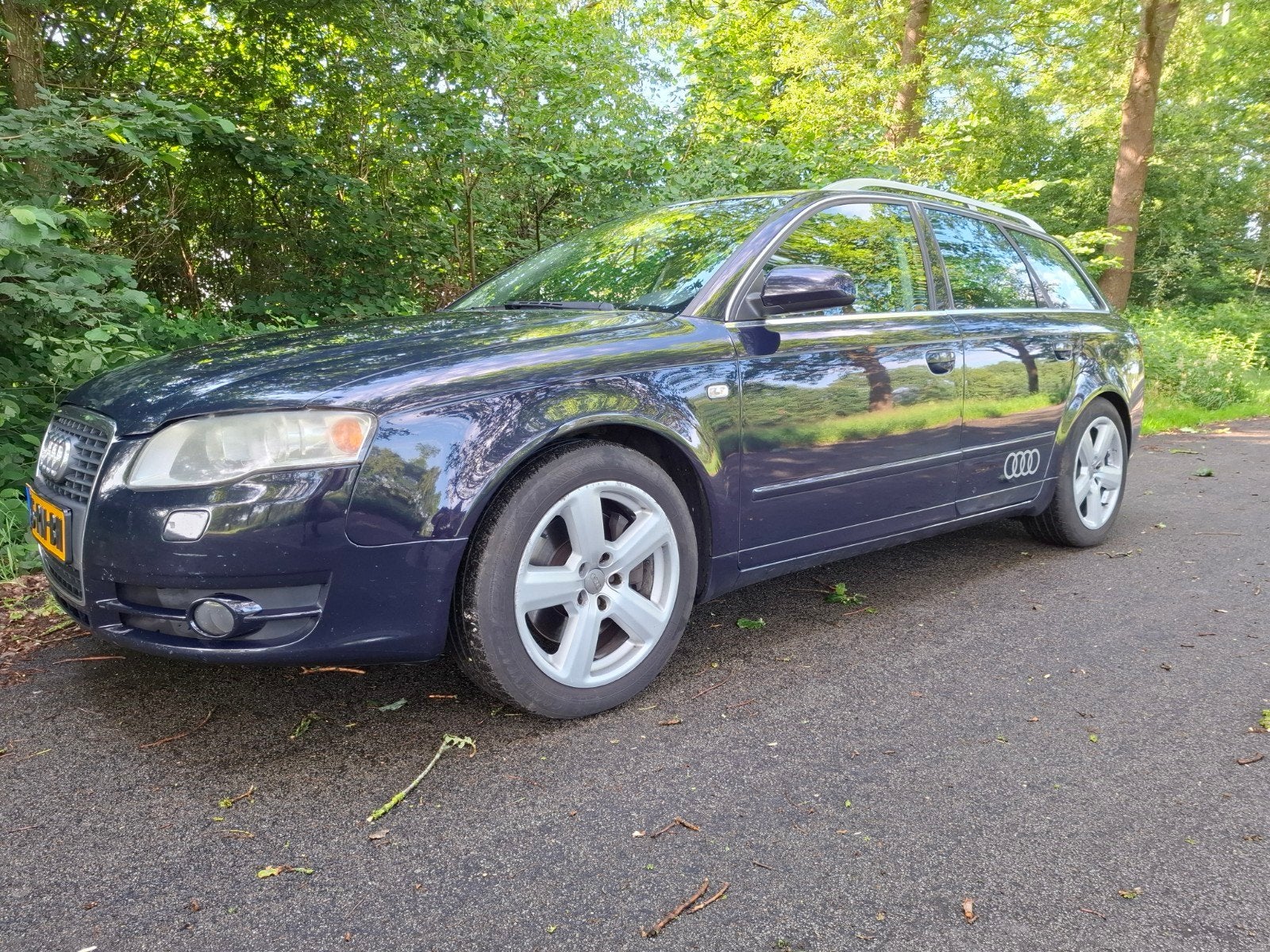 Audi A4 2.0 Tfsi 147KW Avant Quattro AUT 2005 Blauw, Automaat, 4 cilinders, 1984 cc, Blauw