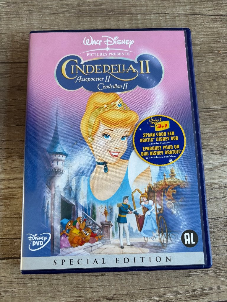 dvd assepoester 2, Europees, Tekenfilm, Alle leeftijden, Ophalen of Verzenden