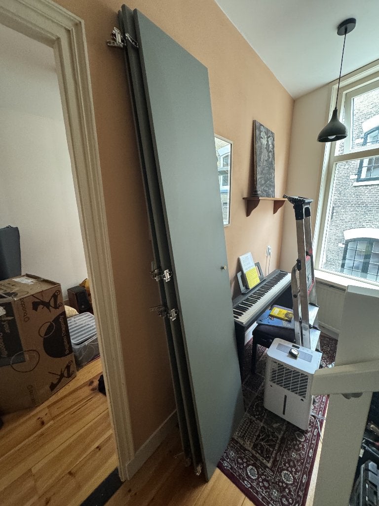 3x Ikea Pax deur Grijsgroen REINSVOLL 50x229cm, Ophalen, 200 cm of meer, 50 tot 100 cm, Zo goed als nieuw