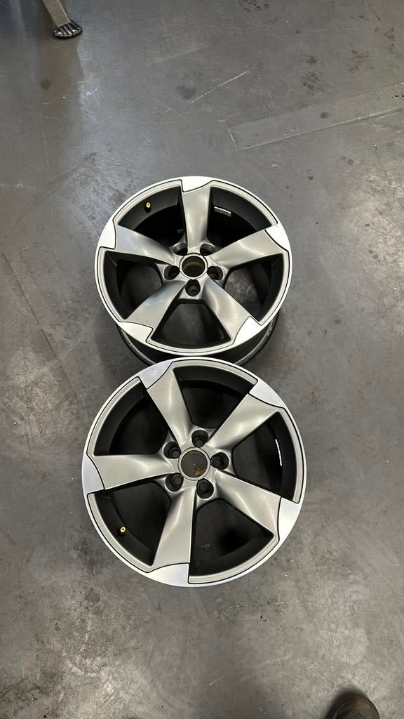 2x 17 inch Audi Rotor 5x100  polo, audi A1, Ophalen, 215 mm, Velg(en), 17 inch