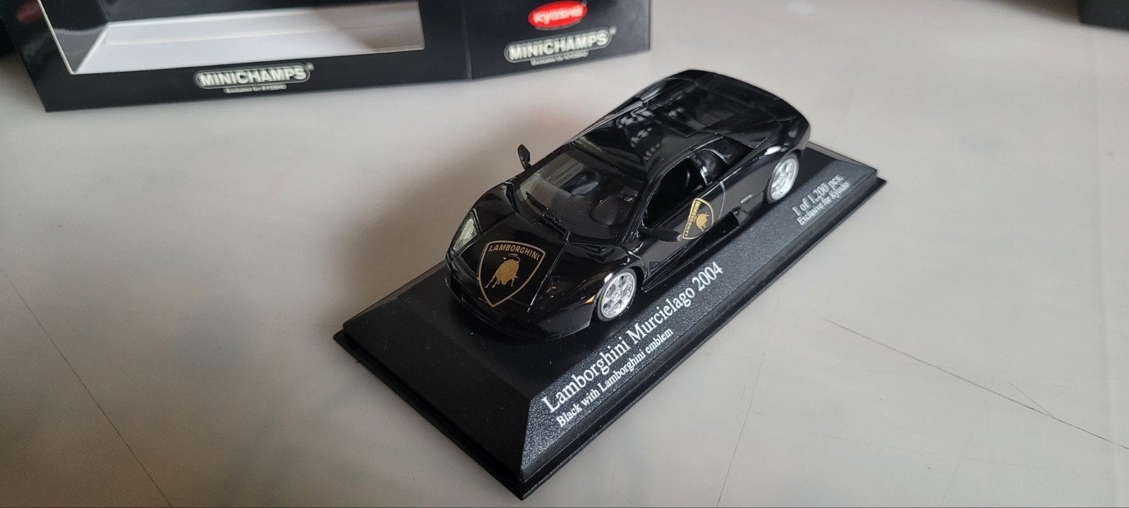 Minichamps 2004 Lamborghini Murcielago Black, Ophalen of Verzenden, Zo goed als nieuw, Auto, MiniChamps