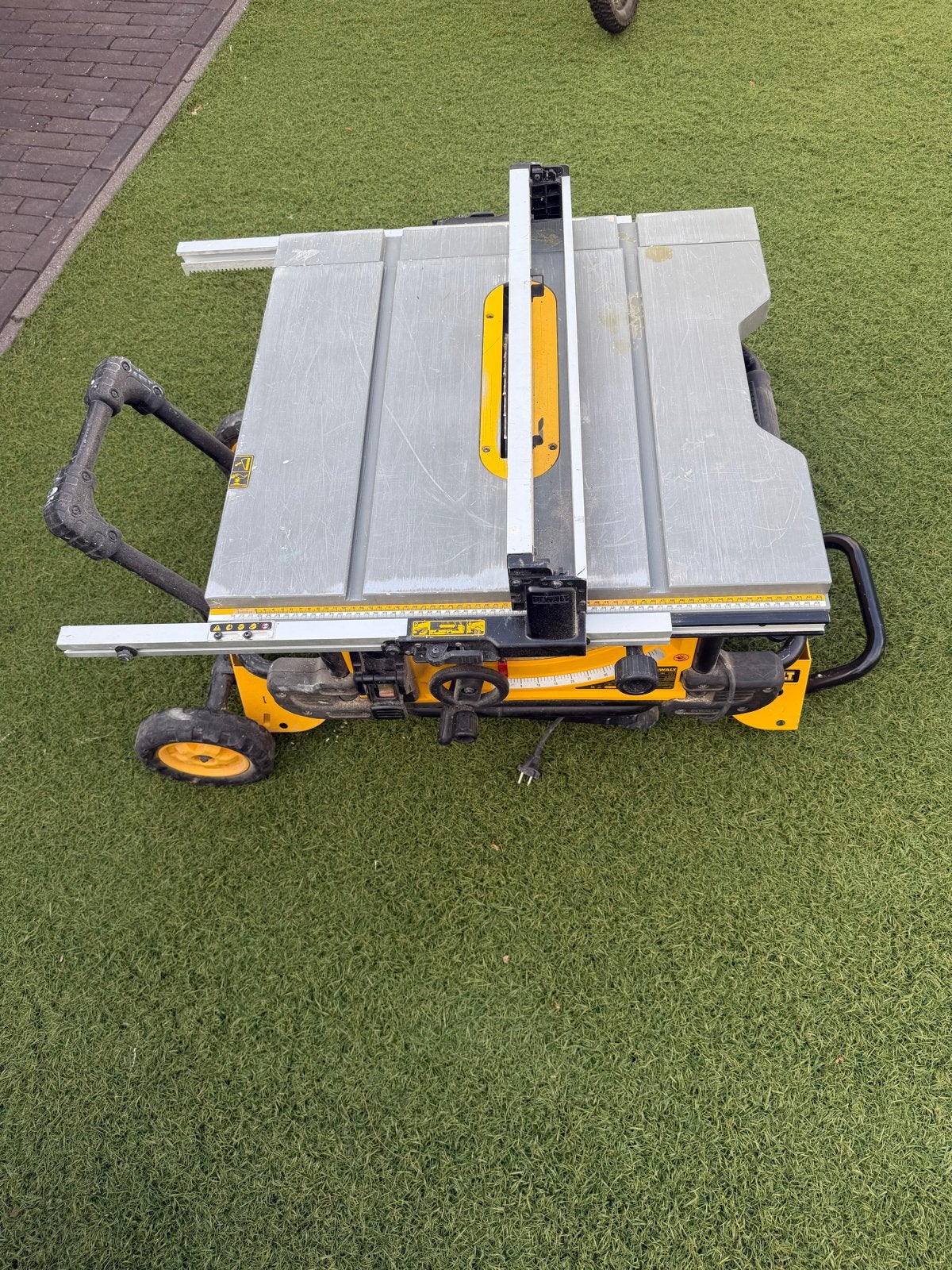DeWalt DWE7491 Tafelzaag - Krachtig en Mobiel, Doe-het-zelf en Verbouw, Gebruikt, 70 mm of meer, Overige typen, Ophalen of Verzenden