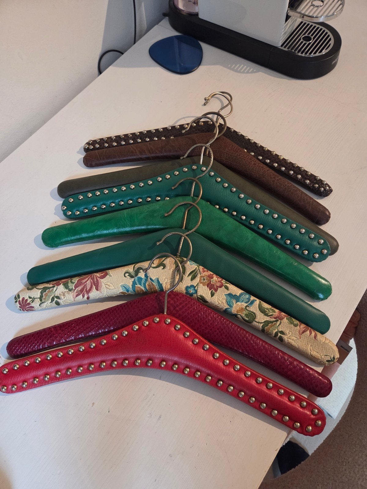 Vintage Kledinghangers - Leer en Stof, Ophalen