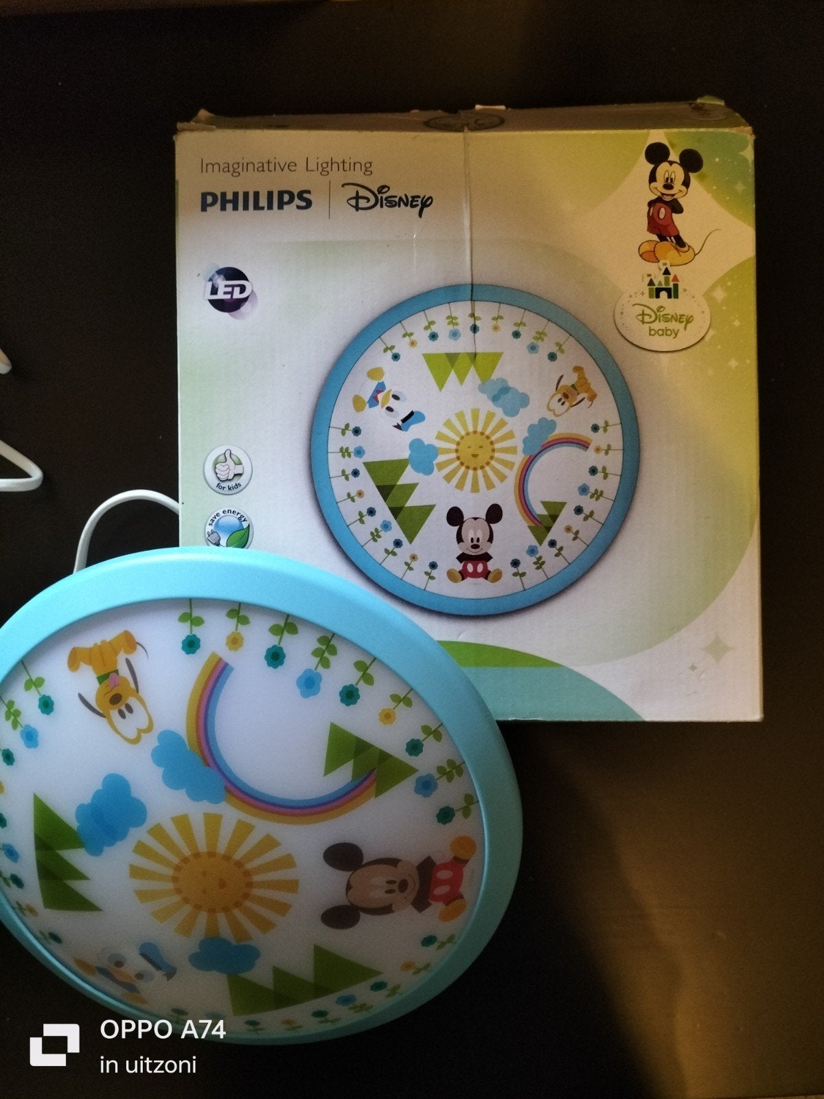 Philips Disney Baby Mickey Mouse LED Plafondlamp, Nieuw, Ophalen of Verzenden, Meerkleurig, Lamp