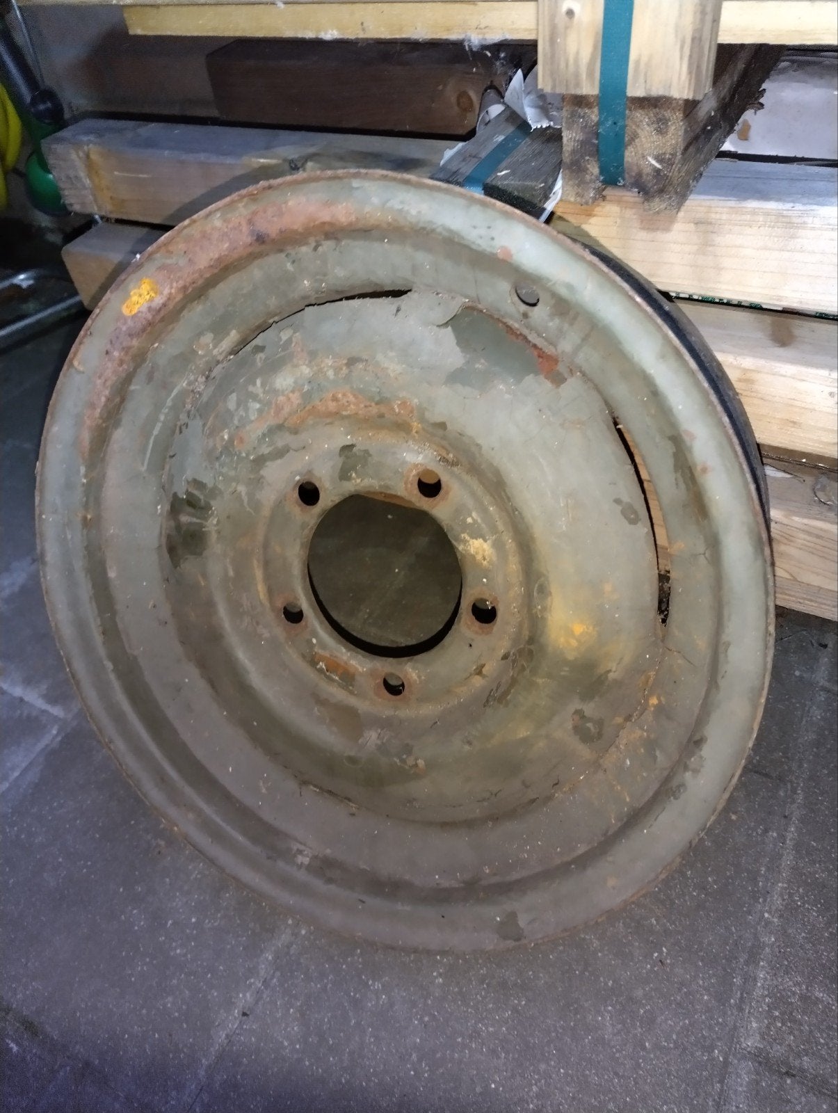 Originele velg voor o.a. Nekaf / Willys M38/M38A1 / CJ5/ CJ3, Ophalen of Verzenden, Landmacht, Nederland, Overige typen