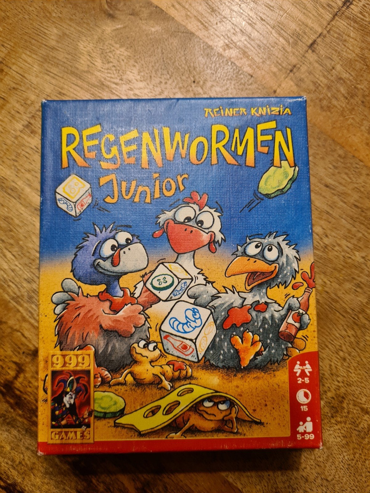 Regenwormen junior, Drie of vier spelers, Ophalen of Verzenden, Gebruikt, 999 Games