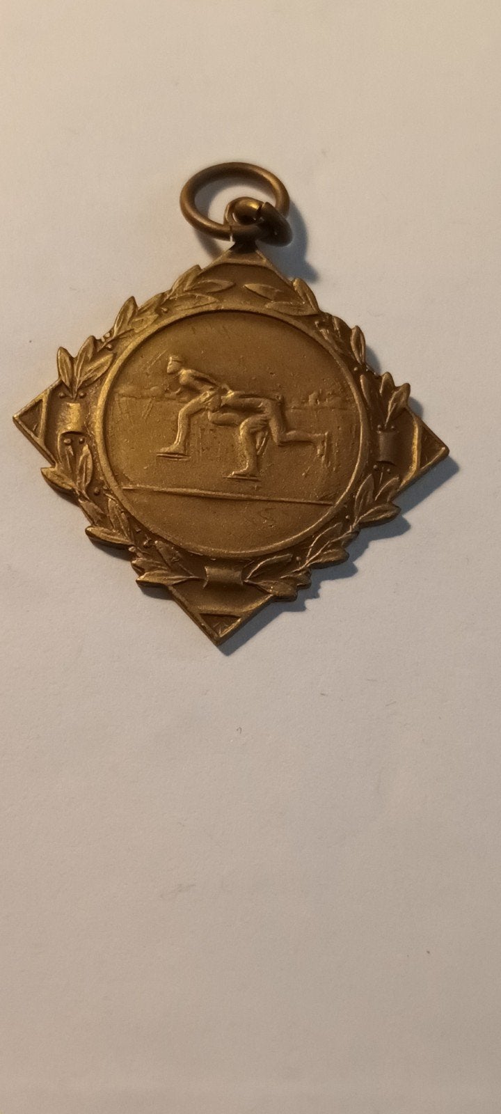 Vintage Bronzen Atletiek Medaille - Sprinter, Ophalen of Verzenden