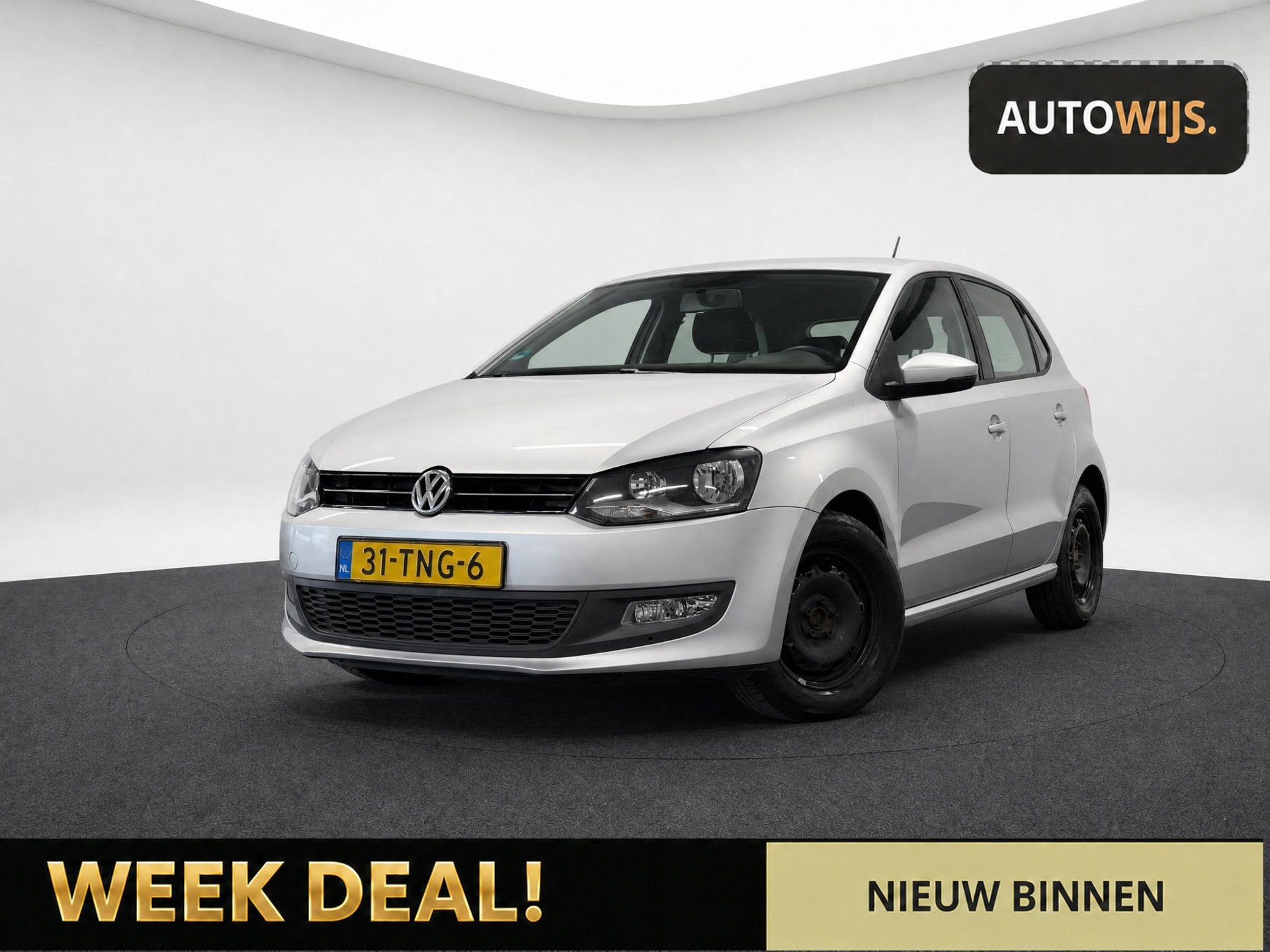 Volkswagen Polo 1.2 TSI Comfortline|AIRCO|APK 4-2027|NL AUTO, Auto's, Voorwielaandrijving, Euro 5, Stof, Zwart