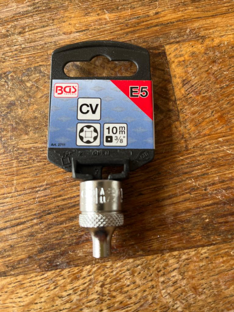 BGS Technic E5 Torx Bit Dop 10mm (3/8") CV Art. 2711, Ophalen of Verzenden, Nieuw