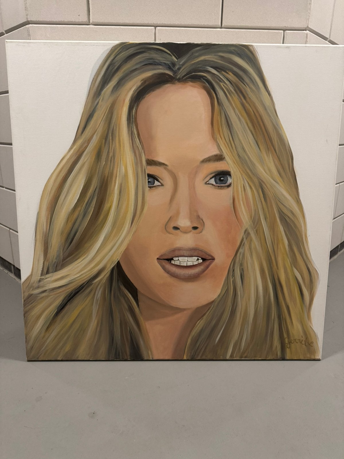 Schilderij Doutzen Kroes, Ophalen