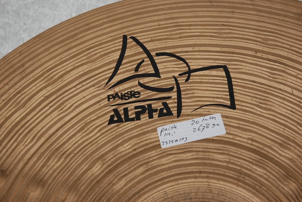 Paiste Alpha power ride bekken 2678gr 20 inch  <25250109>, Gebruikt, ., Drums of Percussie, Ophalen of Verzenden