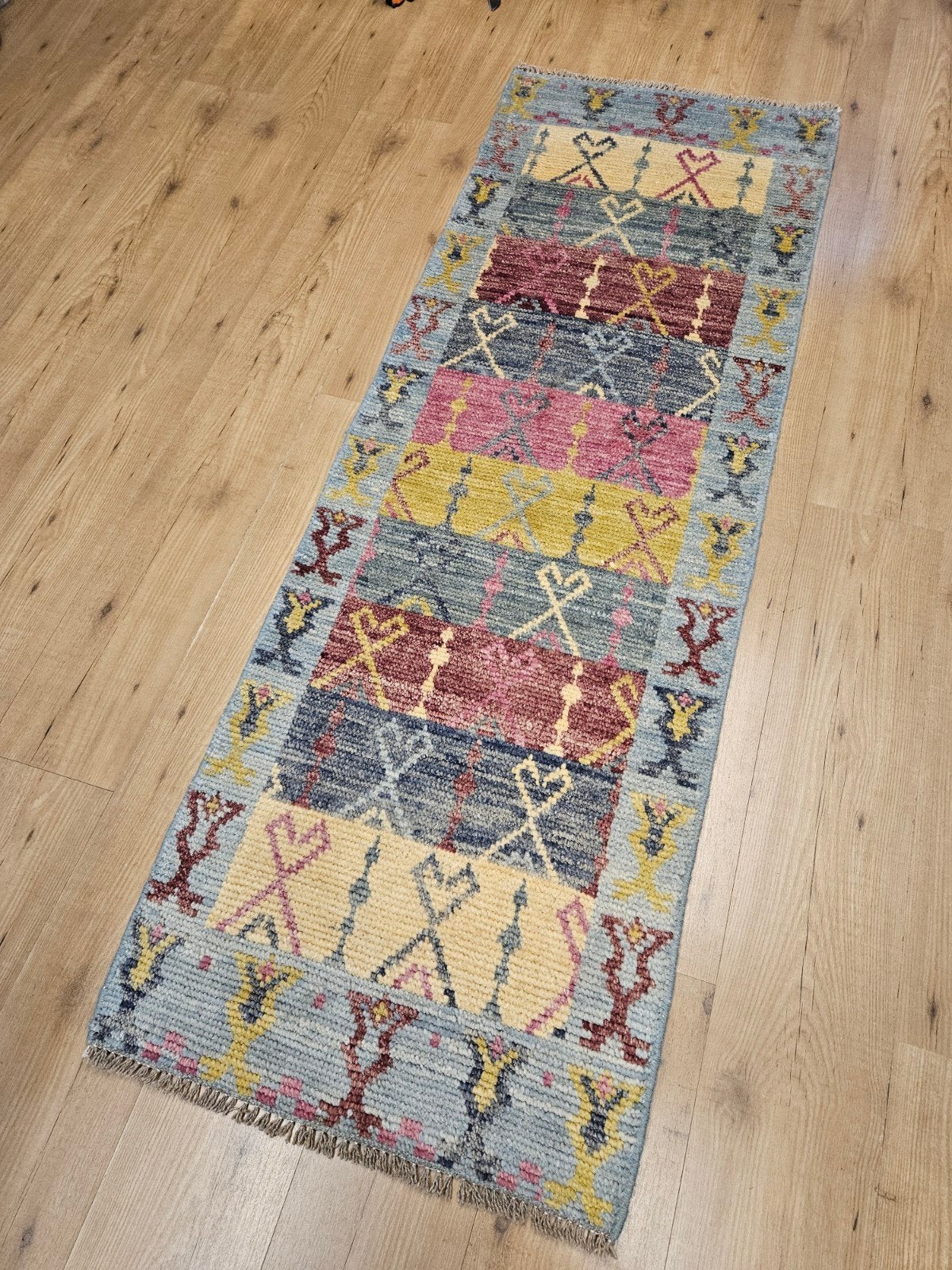 Handgeknoopt oosters tapijt loper 183x62, Info@SlatsAntiek.nl, Gebruikt, Perzisch, Vof Slats Antiek
