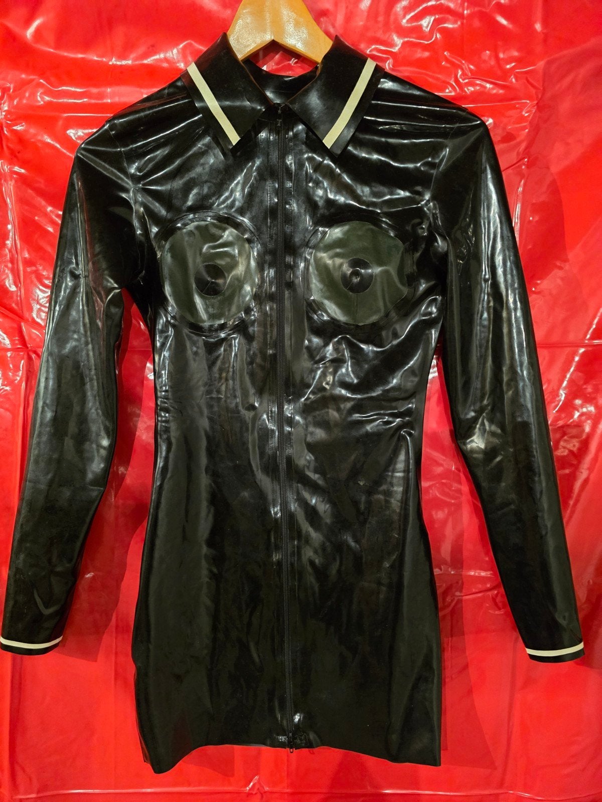 Latex jurk maat s, Kleding | Dames, Jurken, Verzenden