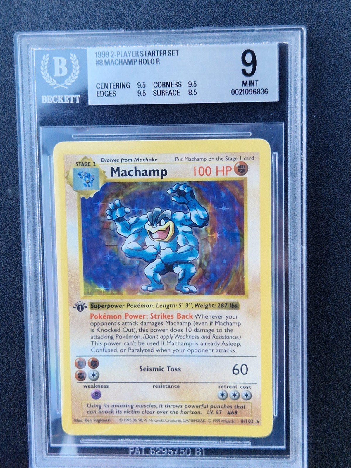shadowless 1st edition Machamp, Hobby en Vrije tijd, Ophalen, Zo goed als nieuw