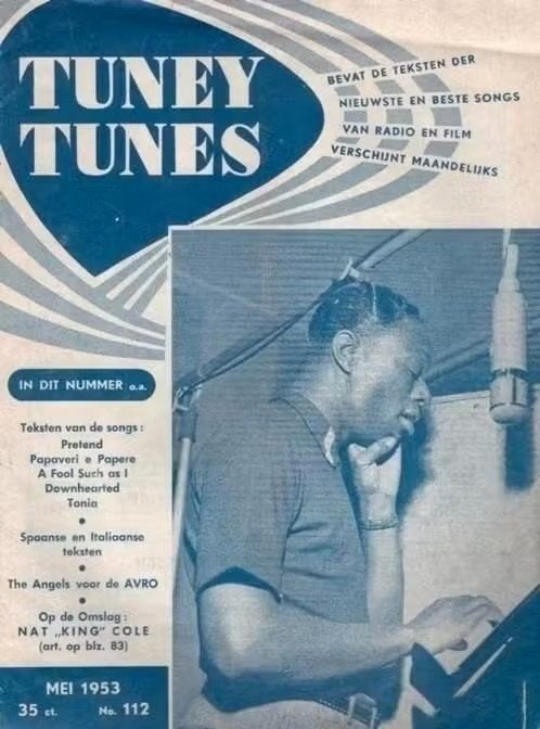 Muziekblad Tuney Tunes 1953 Nat King Cole Mieke Telkamp., Ophalen of Verzenden, Zo goed als nieuw