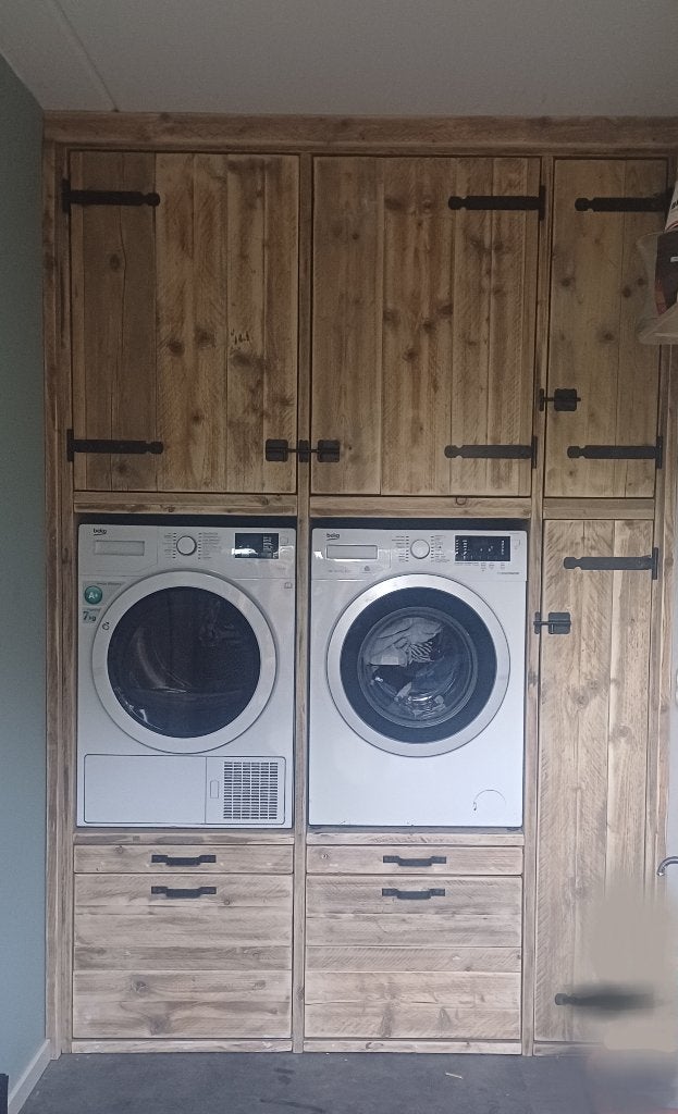 Wasmachine-ombouw maatwerk wandkast keukenkast verhoging, Ophalen, 200 cm of meer, 150 tot 200 cm, Nieuw